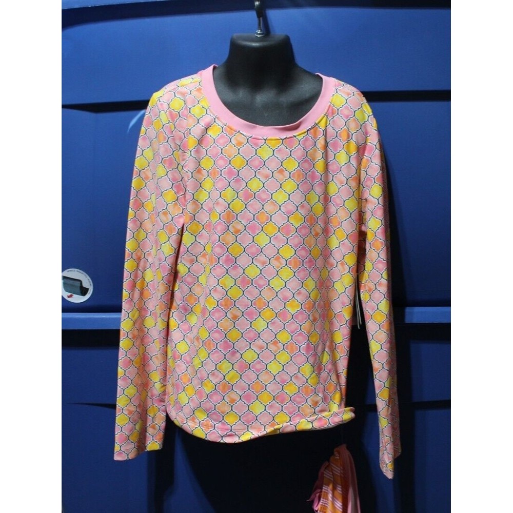 TOMMY BAHAMA Girl's 16 Coral Geo 2-Pc. Rashguard Swim Set NWT